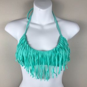 Victoria's Secret Fringe Halter Bikini Top - Size Small